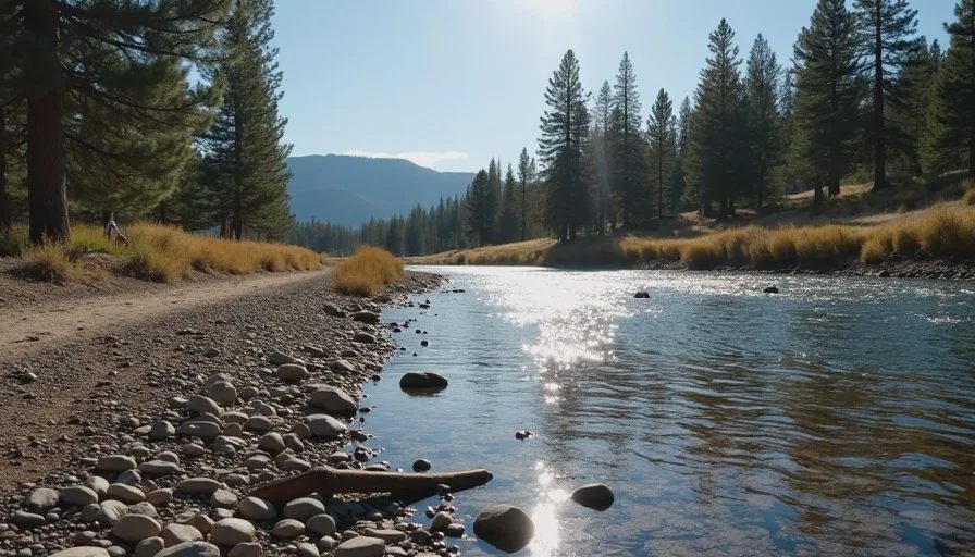 Campsites and the river crossing on the South Platte along the Colorado Trail
