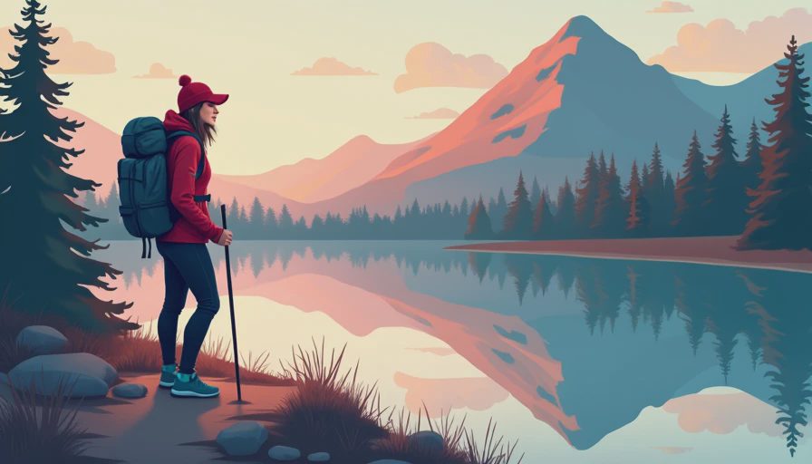 Visual context for dream lake trail